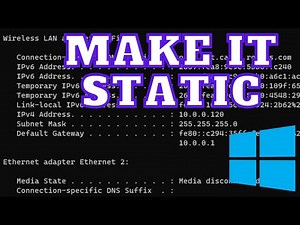 How to make a static ip address in Windows 11