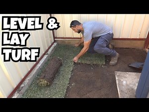 how to level soil and lay turf