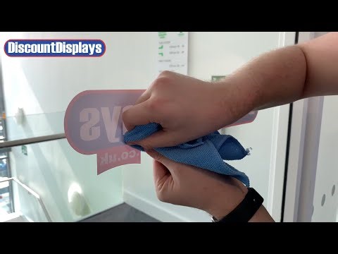How to Apply Window Vinyls - Window Sticker | Discount Displays