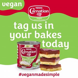 Try our Vegan Millionaire's Shortbread recipe this Veganuary. A biscuity base, vegan caramel & chocolate. Give it a try! | Carnation UK and Ireland