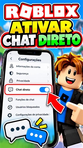 Como ativar o Chat Direto no Roblox (2026) | Habilitar o Chat Direto no Roblox