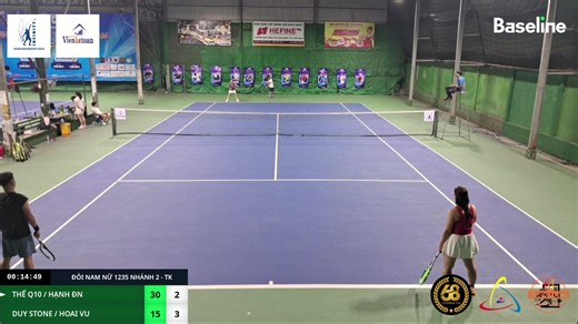 🔴[Trực tiếp] GIẢI QUẦN VỢT VINH INFINITY - TRANH CÚP VIỆN KẾ TOÁN VIỆT NAM MỞ RỘNG LẦN 1 NĂM 2025 🎾NỘI DUNG: TỨ KẾT ĐÔI NAM NỮ 1325 NHÁNH 2 ——————— Tất cả các trận đấu người hâm mộ có thể theo dõi trên app Baseline. LINK TẢI APP BASELINE: - Điện thoại iPhone: https://apps.apple.com/my/app/baseline-tennis-pickleball/id6504704967 - Điện thoại android: https://play.google.com/store/apps/details?id=com.basenylo.android ——————— 🎾Baseline - Ứng dụng số hoá Tennis tiên phong tại Việt Website: baseli