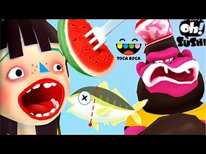 Toca kitchen 2 VS Sushi Master - TO-FU!SUSHI Cooking Game - Fun Kitchen