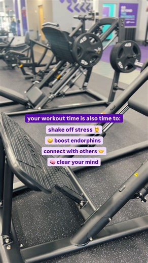 Your workout is more than just physical. It’s a boost for your mind, too. 💜 ​ Whether it’s melting away stress, lifting your mood, or connecting with others, exercise can play a huge role in supporting your mental health. ​ Which benefit speaks to you most? | Anytime Fitness