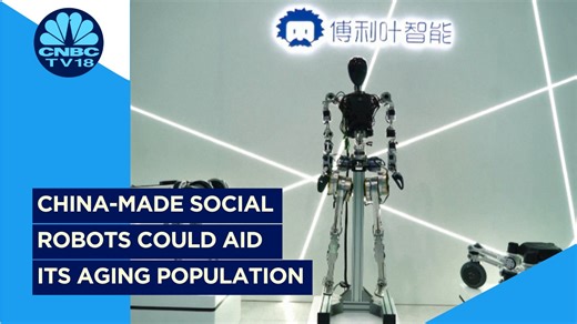 WATCH | A humanoid, designed by Shanghai-based Fourier Intelligence, is part of the tech industry's effort to assist China's aging population. Although still in the research & development phase, a working prototype could be ready over the next 2-3 years #humanoid #China #shanghai #aging #population #prototype | CNBC-TV18