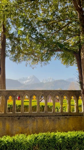 View from the Hohenschwangau Castle 🏔️🏰 #germanytourism #travel #fyp #shorts #mountains #europe