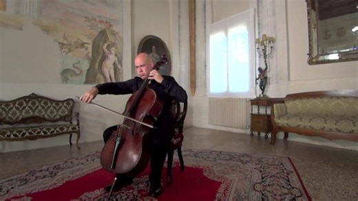 BACH 6 SUITE (complete) Luca Paccagnella cello Medieval Castle Arquà Polesine | luca paccagnella