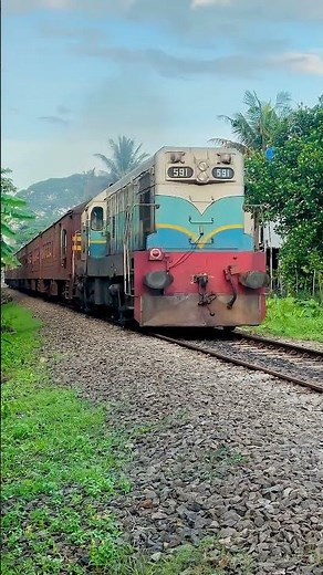 Canadian Power! M2 Locomotive Hauling Coastal Train - මාතර-ගාල්ල M2 ලොකොමෝටිවය