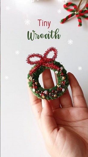 I made it small… and made it extra cute 🎄✨ | Mini Christmas DIY | Wreath