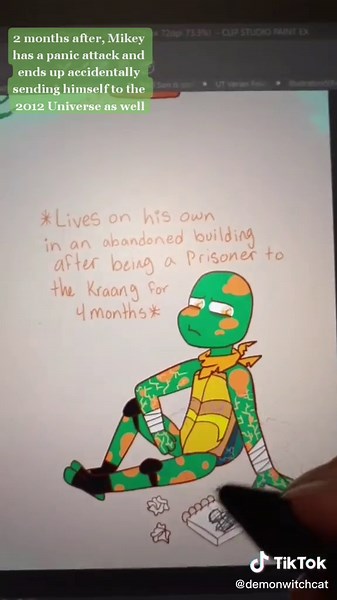 TMNT Crossover AU 'Wronghope' - Angst and Fluff