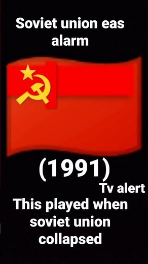 Soviet union eas alarm (1991) tv alert