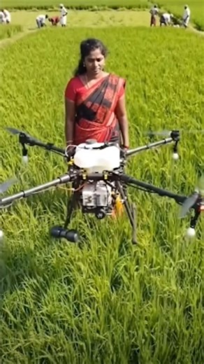 Smart Farming with Drone Technology | Modern Agriculture in Paddy Fields