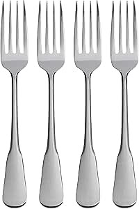 Oneida Flatware Colonial Boston Dinner Forks, Set of 4,Silver
