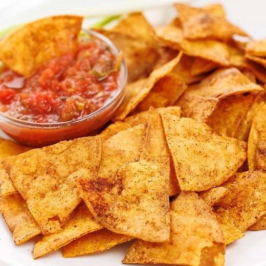 Baked Corn Tortilla Chips - The Lemon Bowl