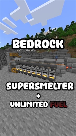 BIG CHICKEN | Best Supersmelter for Bedrock + Unlimited Fuel Hack... Use this supersmelter for smelting items very quickly... Use the infinite lava to... | Instagram
