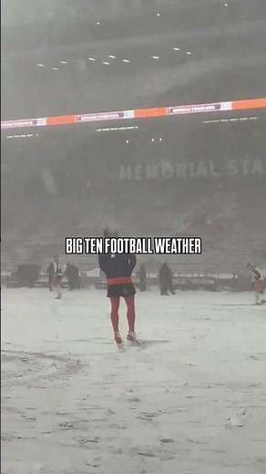 A snow globe game is stirring for Northwestern vs. Illinois 👀 (via @illinifootball/IG)