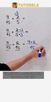 Solving 4/15 + 2/5: Fraction Addition Simplified #Math #OperationsWithFractions
