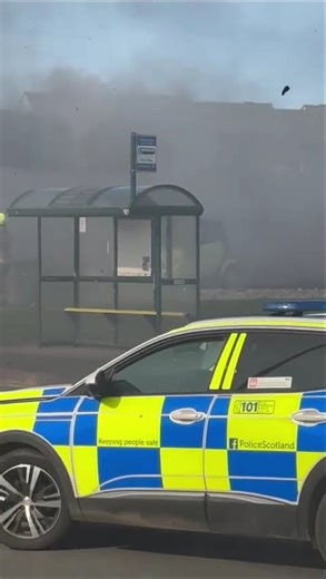 Dramatic footage shows huge Fraserburgh fire in chipper as crews battle blaze