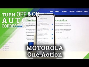 How to Enable Auto-Correction on MOTOROLA One Action – Text Features
