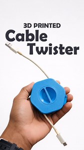 🔄One Twist. Zero Cable Mess | 3D Printed#3dprinting #3dprinted #3dprintdesign | Puthiya Journey