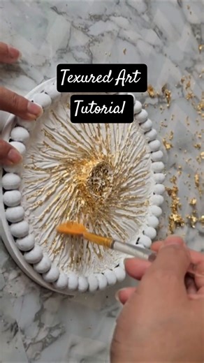 A Quick Texured Art Tutorial #art #painting #flowers #youtubeshorts