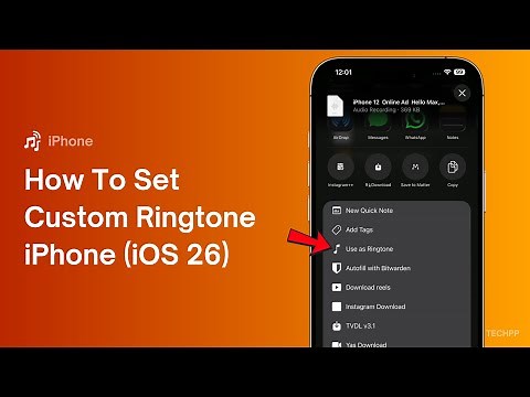 How to Set Custom Ringtones on iPhone Without GarageBand (iOS 26)