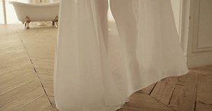 Plus-Size Caucasian Woman Relaxing Bath Time