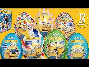 🤯 12 Surprise Eggs Minions Satisfying ASMR Unboxing!