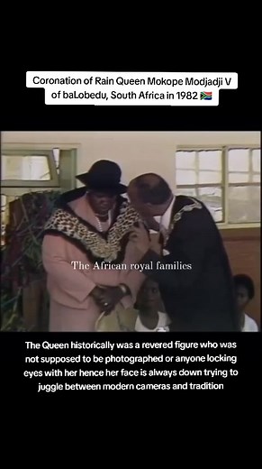 Coronation of Rain Queen Mokope Modjadji V in 1982