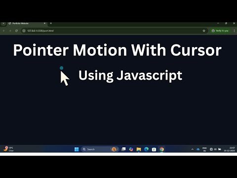 Pointer motion with cursor using html css and js #coding #webdesign #webdesign #programming