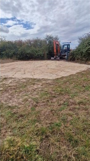Dig out and level material for horse field entrance #excavator #construction #essex