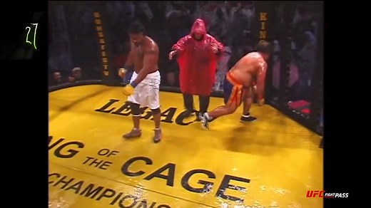 Ponchos and punches! ☔️👊 This is what happens when it rains during a fight... 🌧 Check out more #FreakyFights this month over on UFC Fight Pass: https://bit.ly/33KhgSq | UFC