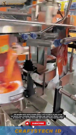 Coffee Powder Packaging Machine for Fast and Accurate Sealing Production Process #machine