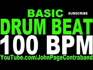 Basic Straight Drum Beat Loop 100 bpm HALF HOUR LONG 4/4 Metronome