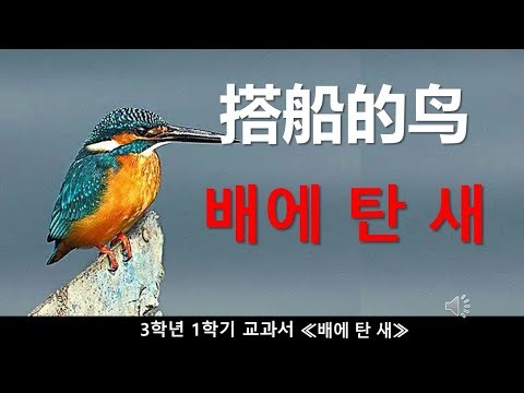 Chinese Elementary School Textbook 3-1 [The Bird on the Boat] 搭船的鸟