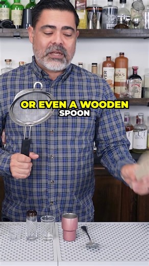 This isn’t a Hawthorne strainer. It still gets the job done. Start with what you have. Upgrade intentionally. If you want the full home bar breakdown, head to the link in bio. . . . #cocktailculture #cocktails #mixology #craftcocktails #bartender #barware #bar