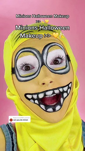 Minions Character Halloween Makeup Transformation