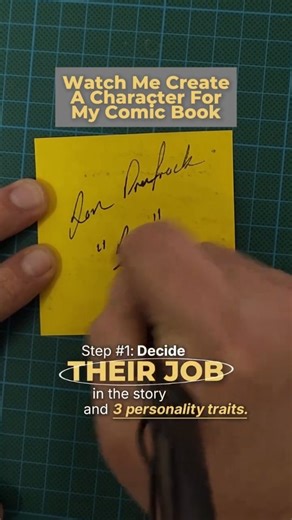 Pocket Watch Press on Instagram: "Watch Me Create A Character For My Comic Book ✏️ Follow for more comic creation tips and behind-the-scenes content! #storyboarding #comiccreation #comicwriting #arttutorial"