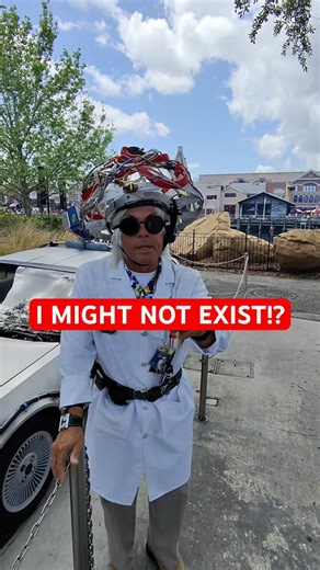 I Asked Doc Brown One Question… Big Mistake 😳 | Universal Studios Orlando