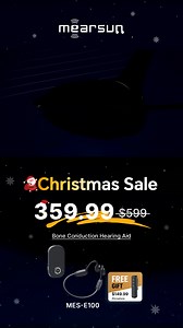 37 reactions · 8 comments | Christmas Deals Enjoying Big Savings & Free Microphone Rediscover the joy of clear hearing with the Mearsun Automatic Bone Conduction Hearing Aid Protect your ear health while delivering crystal-clear sound僚 ⏰limited-time offer! | Mearsun | Facebook