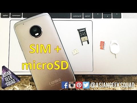 Moto G5 Plus - How to install microSD card and SIM!