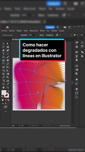 Cómo hacer degradados con líneas en Illustrator