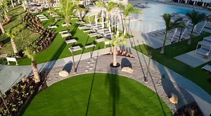 First look of Embassy Suites Pool Side. #Aruba #Embassysuites #hotel | Aruba Papers