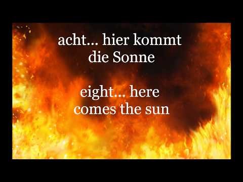 Rammstein - Sonne (Lyrics in German with English subtitles)