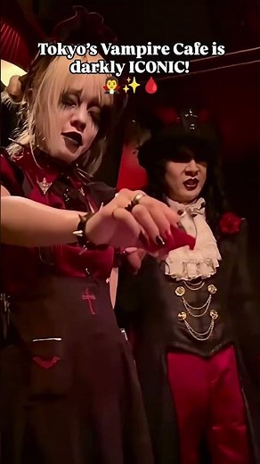 Vampire cafe in Japan 🧛🩸