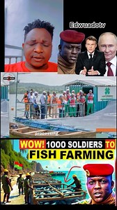 68K views · 4.2K reactions | WOW! Ibrahim Traoré Sends 1,000 Retired Soldiers into Fish Farming to make good money. | Edwuadotv | Facebook