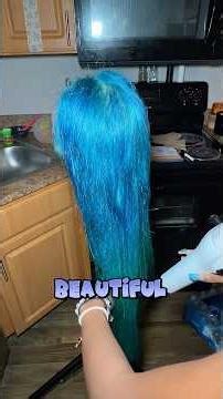 Blue CANDY Wig 🩵🍬💙& DYE TUTORIAL, I absolutely love this color! You turn into Elsa💋 #fyp #fyp