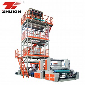 [Hot Item] New Design ABC Automatic Three Layer Co-Extrusion Rotary Die Head HDPE LDPE LLDPE PE Plastic Blown Film Extruder Production Line Film Blowing Machine New Tech