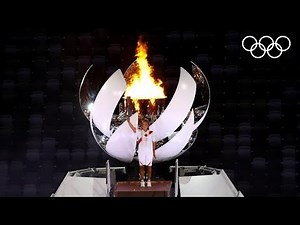 🔥 Tennis star Naomi Osaka lights cauldron at Opening Ceremony | #Tokyo2020 Highlights