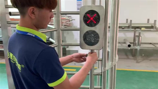 High Security Full Height Rotor Turnstile Pedestrian Revolving Gate with Access Control System Prison Bus Station Turnstile